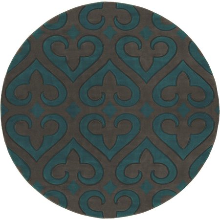 UNITED WEAVERS OF AMERICA 7 ft. 10 in. Bristol Heartland Turquoise Round Rug 2050 11469 88R